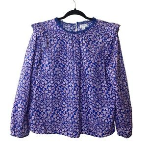 J.Crew Floral Blouse Sz M